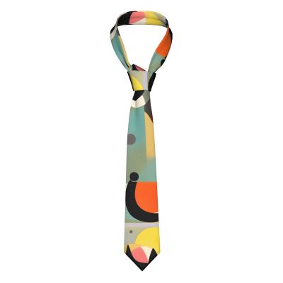 Mid-Century Modern Art Cat Men'S Anti-Fluttering Buckle Design Tie, For Business Wedding Party Daily Dress With, Value For Money