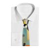 Mid-Century Modern Art Cat Men'S Anti-Fluttering Buckle Design Tie, For Business Wedding Party Daily Dress With, Value For Money view 2
