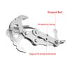 Outdoor Stainless Steel Folding Grappling Gravity Hooks Climbing Claw Camping view 3