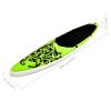 Gecheer Inflatable Stand Up Paddleboard, SUP Board for Adults with Adjustable Paddle, Removable Fin, and Carrying Bag, 144.1inx29.9inx5.9in, Green, for Surfing, Fishing, and Recreational Paddling view 3