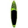 Gecheer Inflatable Stand Up Paddleboard, SUP Board for Adults with Adjustable Paddle, Removable Fin, and Carrying Bag, 144.1inx29.9inx5.9in, Green, for Surfing, Fishing, and Recreational Paddling view 4