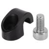 oceanside Bicycle Brake Cable Clip, Bike Brake Cable Clip U Clamps Shifting Pipe C Clip Buckle Plastic for Mountain Road Bike Black view 1