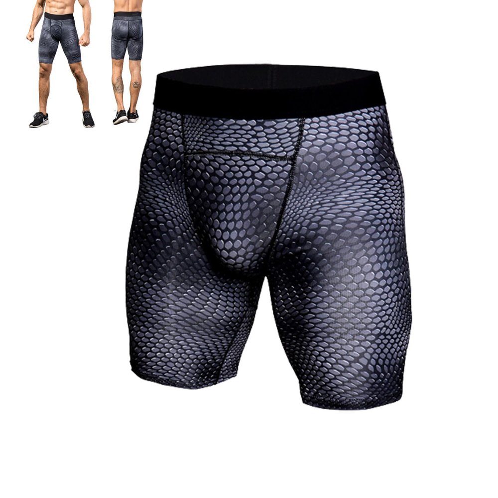 Ionic Energy Field Therapy Compression Shorts for Men,Men's Tight PRO Shorts Sports Fitness Running,Men's Quick Dry Shorts (1PCS,L)