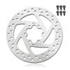 140mm Disc Rotor Brake, Stainless Steel Bike Rotors Bicycle Brake Disk, 6 Hole Bike Discs with 6 Bolts for Electric Scooter Road Mountain Bikes BMX MTB view 1