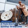 140mm Disc Rotor Brake, Stainless Steel Bike Rotors Bicycle Brake Disk, 6 Hole Bike Discs with 6 Bolts for Electric Scooter Road Mountain Bikes BMX MTB view 2