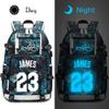 FANwenfeng Basketball Player 23 Luminous Backpack Travel Daypack Fans Bag (Style 15) view 2