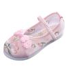 Ikevan Children House Shoes Girls Flat Bottomed Embroidered Sandals Fashionable Costume Children (Pink, 11 Little Child) view 1