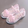 Ikevan Children House Shoes Girls Flat Bottomed Embroidered Sandals Fashionable Costume Children (Pink, 11 Little Child) view 3