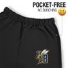 LOGOVISION Montana State University Billings Primary Logo Mens Jogger Sweatpants, Black, Medium view 3