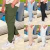 Mens Fashion Jogger Athletic Gym Pants Drawstring Elastic Waist Ripstop Work Cargo Hiking Pants Big and Tall Summer Lightweight Breathable Tactical Utility Sweatpants(Light Blue,X-Large) view 2