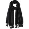 Ciormis Black Rave Shawls, Elegant Blanket Pashmina Scarves for Women Winter Evening Party(US-Black) view 1