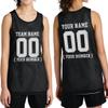 Custom Team Basketball Jersey with Your Custom Name and Number Youth Sports Tee Black view 1