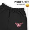 LOGOVISION Texas Womans University Primary Logo Mens Jogger Sweatpants, Black, Large view 3