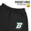 LOGOVISION Binghamton University Primary Logo Mens Jogger Sweatpants, Black, Xx-Large view 3