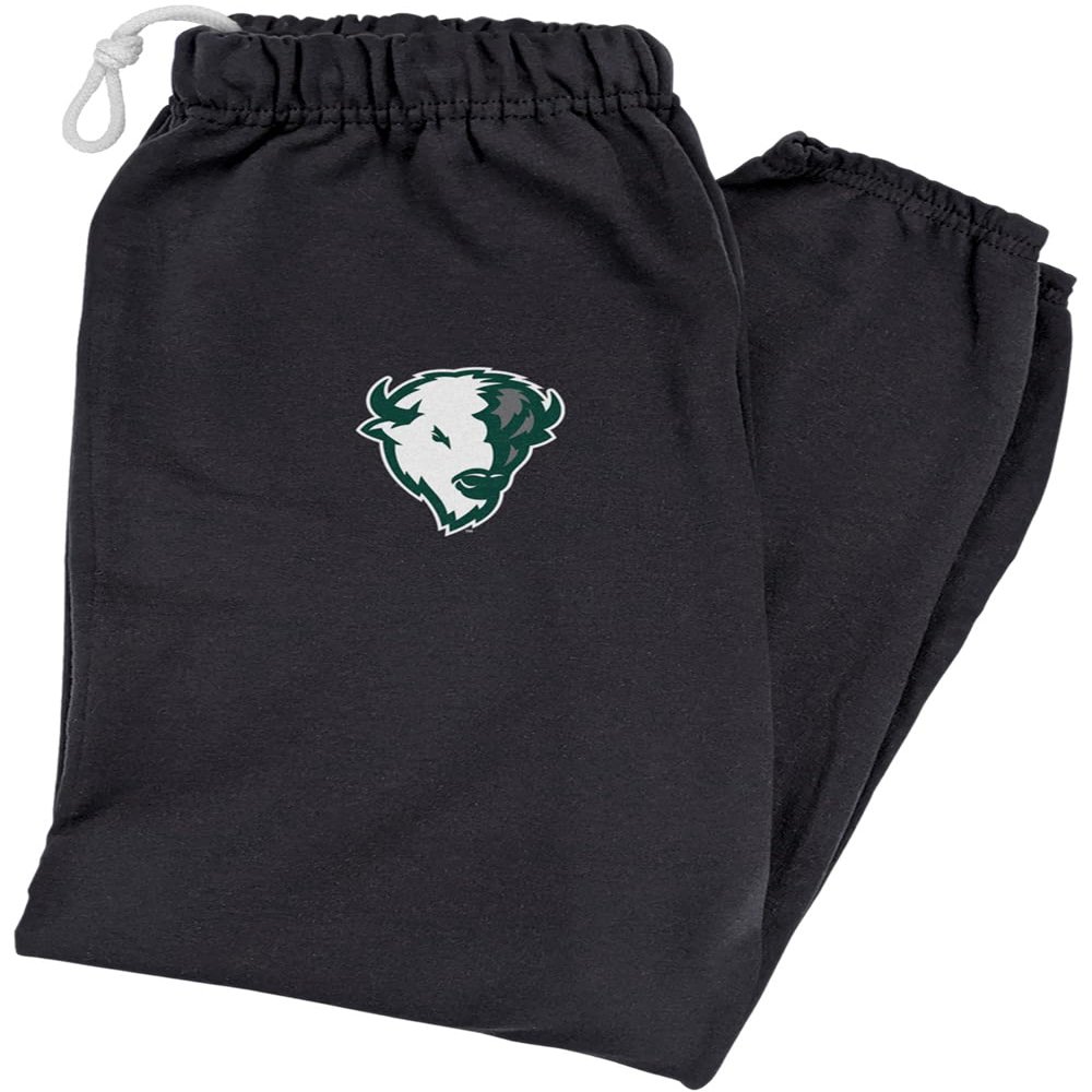 LOGOVISION Williston State College Primary Logo Mens Jogger Sweatpants, Black, Large