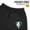 LOGOVISION Williston State College Primary Logo Mens Jogger Sweatpants, Black, Large view 3