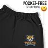 LOGOVISION Queensborough Community College Primary Logo Mens Jogger Sweatpants, Black, Xx-Large view 3