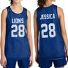 Custom Team Basketball Jersey with Your Custom Name and Number Youth Sports Tee True Royal view 2