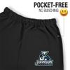 LOGOVISION Northern Vermont University Primary Logo Mens Jogger Sweatpants, Black, Xx-Large view 3