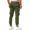Mens Casual Jogger Pants with Pockets Drawstring Chino Cargo Work Pants Tapered Outdoor Lightweight Cotton Twill Track Jogging Tactical Utility Trousers Sweatpants(Army Green,3X-Large) view 3