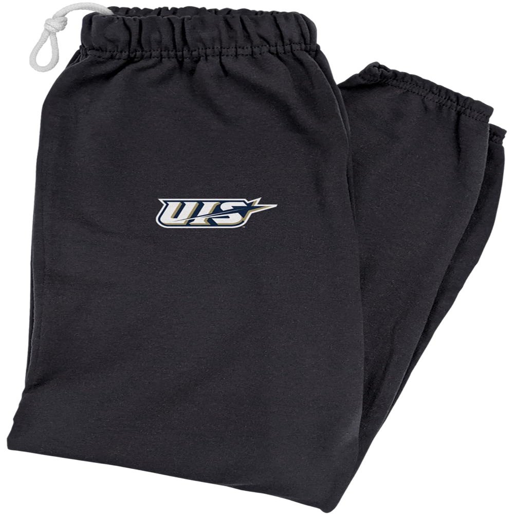 LOGOVISION University of Illinois Springfield Primary Logo Mens Jogger Sweatpants, Black, Large