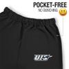 LOGOVISION University of Illinois Springfield Primary Logo Mens Jogger Sweatpants, Black, Large view 3