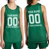 Custom Team Basketball Jersey with Your Custom Name and Number Youth Sports Tee Kelly Green view 1