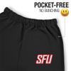 LOGOVISION Saint Francis University Primary Logo Mens Jogger Sweatpants, Black, Xx-Large view 3