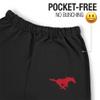 LOGOVISION Southern Methodist University Primary Logo Mens Jogger Sweatpants, Black, Medium view 3