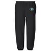 LOGOVISION Point University Primary Logo Mens Jogger Sweatpants, Black, Medium view 2