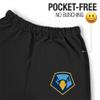 LOGOVISION Point University Primary Logo Mens Jogger Sweatpants, Black, Medium view 3