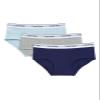 Calvin Klein Kids Girls' Modern Cotton Hipster Underwear 3-Pack, Symphony/Heather Grey/Light Blue, Large view 1