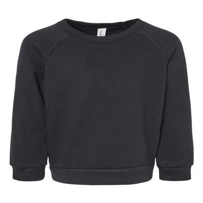 Bella Canvas Toddler Sponge Fleece Raglan Sweatshirt, 5T, Deep Heather