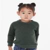 Bella Canvas Toddler Sponge Fleece Raglan Sweatshirt, 5T, Deep Heather view 2