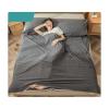 RUZGAR Cotton Sleeping Bag Liner with Zipper 100% Cotton Travel Sheet Sleep Sack Adult Children Large Small Travel Sleeping Bag for Hotels Camping Hiking (Color : Graey, Size : 200x210cm-78x82) view 1