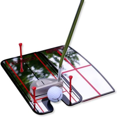 EyeLine Golf Putting Mirror, Alignment Training Aid Used by Tour Pros for Consistent Setup, Check Eyes-Shoulders-Putter Face for Improved Accuracy, Indoor-Outdoor (Putting Alignment/Shoulder Mirror)