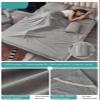 Sleeping Bag Liner Cotton Plaid Stripes Camping Travel Sheets Adults Children Sleeping Sack for Backpacking Hotel Hostels Traveling Lightweight Single Double Sleep Sack ( Color : Gray B , Size : 120x2 view 2