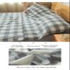 RUZGAR Cotton Sleeping Bag Liner with Zipper 100% Cotton Travel Sheet Sleep Sack Adult Children Large Small Travel Sleeping Bag for Hotels Camping Hiking (Color : Gray B, Size : 200x210cm-78x82) view 4