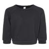 BELLA+CANVAS Toddler Sponge Fleece Raglan Sweatshirt, 3T, Black view 1
