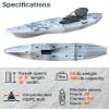 Brooklyn 12.0 Single 3-Piece Modular Kayak by BKC, Portable Sit-on-Top Kayak with Storage Hatch, Cargo Areas, Rod Holders & Carry Handles view 2
