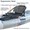 Brooklyn 12.0 Single 3-Piece Modular Kayak by BKC, Portable Sit-on-Top Kayak with Storage Hatch, Cargo Areas, Rod Holders & Carry Handles view 3