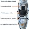 Brooklyn 12.0 Single 3-Piece Modular Kayak by BKC, Portable Sit-on-Top Kayak with Storage Hatch, Cargo Areas, Rod Holders & Carry Handles view 4