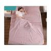 Sleeping Bag Liner 100% Cotton Plaid Stripes Sleep Sack Lightweight Travel Sheet Single/Double Sleeping Sheets for Backpacking Hotel Hostels and Traveling ( Color : Pink , Size : 160x210cm-63x82" ) view 1