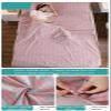 Sleeping Bag Liner 100% Cotton Plaid Stripes Sleep Sack Lightweight Travel Sheet Single/Double Sleeping Sheets for Backpacking Hotel Hostels and Traveling ( Color : Pink , Size : 160x210cm-63x82" ) view 2