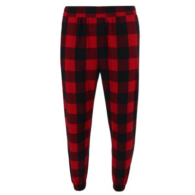 Burnside Mens Flannel Jogger, 3XL, Red-Black