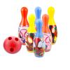 Spidey and His Amazing Friends Bowling Games Activities Bundle for Toddlers, Kids - 3 Pc Marvel Spiderman Bowling Set with Stickers, and More | Spidey and Friends Playset view 2
