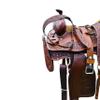 RESISTANCE Western Adult Pleasure Trail Saddle with Floral Tooled view 3