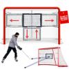 The Netminder Hockey Net Targets - Lacrosse Goal Targets - Hockey Training Equipment - Metal Goals or Plastic Nets - Sliding Target - Returns Pucks & Lacrosse Balls with Ease (1 Mesh Rebounder) view 1