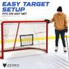 The Netminder Hockey Net Targets - Lacrosse Goal Targets - Hockey Training Equipment - Metal Goals or Plastic Nets - Sliding Target - Returns Pucks & Lacrosse Balls with Ease (1 Mesh Rebounder) view 2