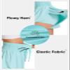 Flowy Athletic Shorts for Women Workout Running Gym Yoga Sport Active High Waisted with Pockets Spandex Sweat Skort Pants Butterfly Tennis Skirt Cute Comfy Trendy Clothes Casual Summer Light Green M view 4